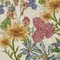 1 Yard Stretch Cotton Canvas Fabric Cream Red Yellow and Blue Floral